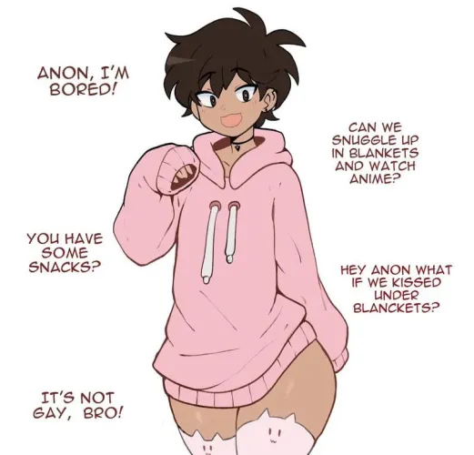 Thumbnail Quirky Anime Boyfriend Art by mspigtails | CuteTraps Category