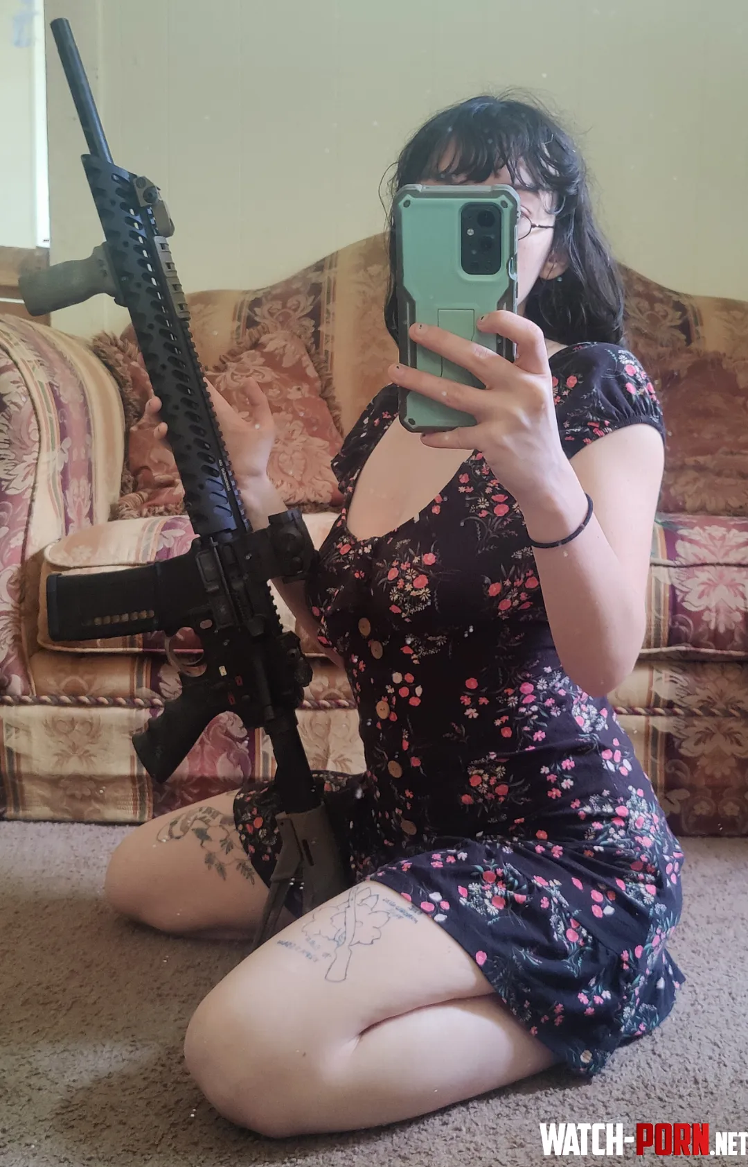 Just a cutie with a pewpew by LunaDove30