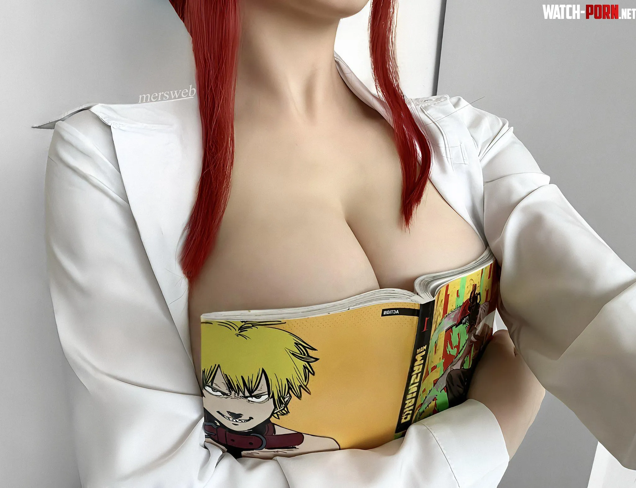 makima loves reading by Mersweb by Efficient_Ad9785