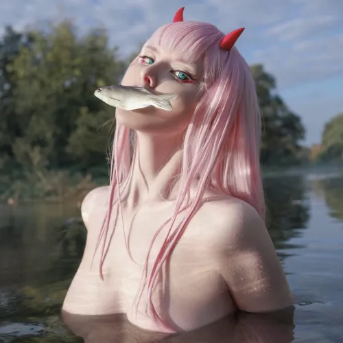 Thumbnail Embodying Zero Two: A Stunning Cosplay by _vinnegal | cosplaygirls