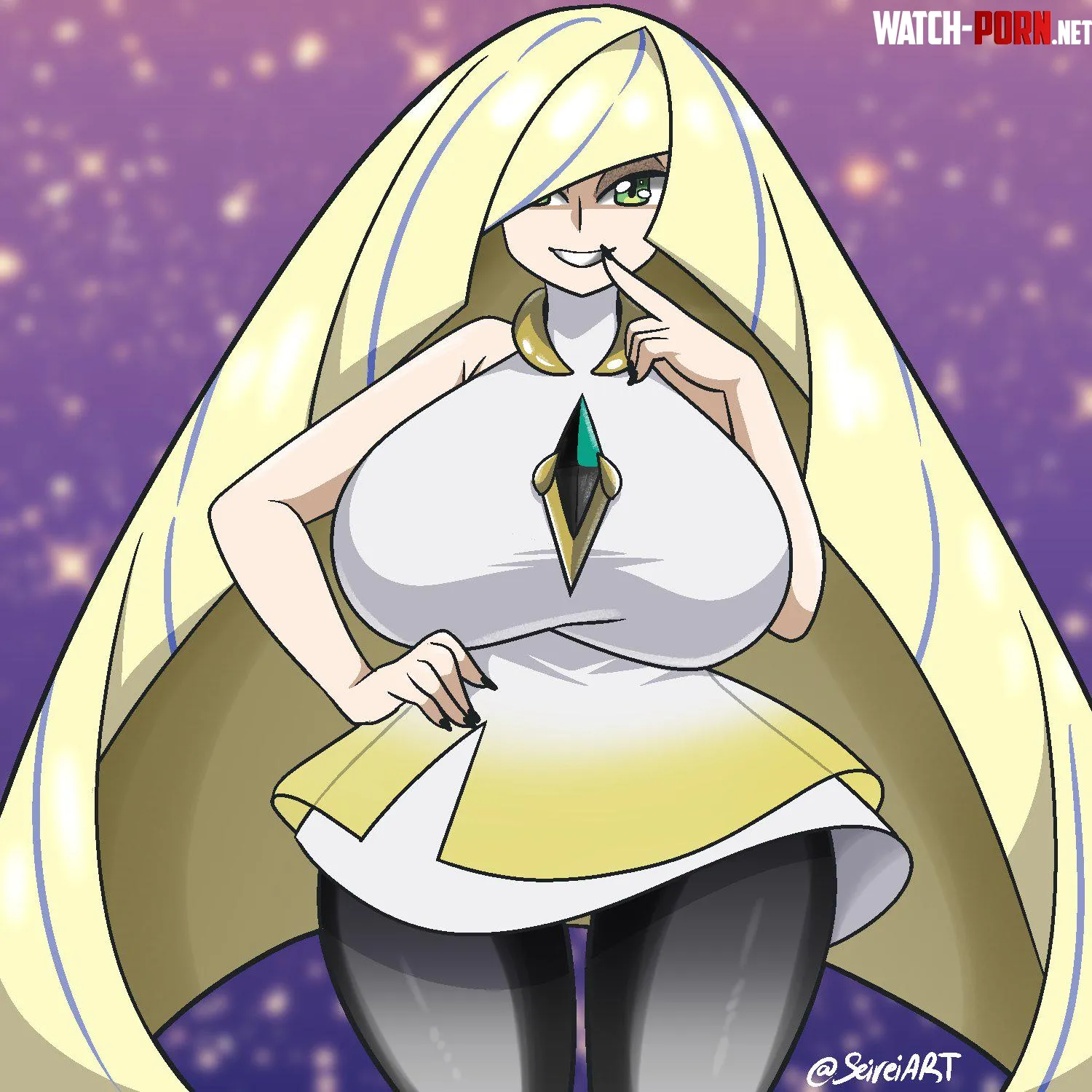 Lusamine flattered by your hardon by Level-Ad5048