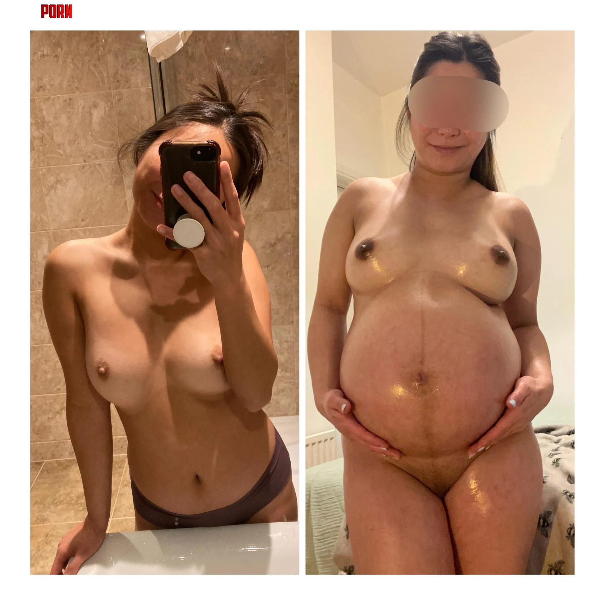 From Pre pregnant to 9 months pregnant by PetiteAsianTravels