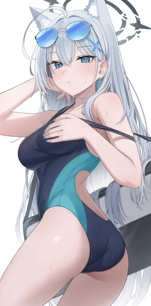 Thumbnail Dive into Swimsuithentai with Shiroko Terror Blue Archive by McKnight94