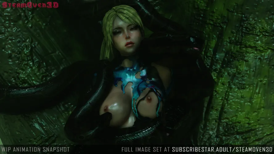 Thumbnail Samus Claimed by Mutated Snakes in SteamOven3D Metroid by SteamOven3D