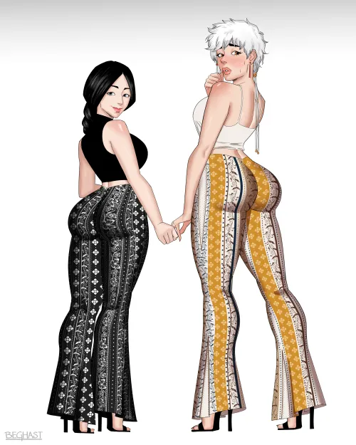 Thumbnail Bleach_Hentai Delight: Unohana and Isane's Forbidden Flare Pants