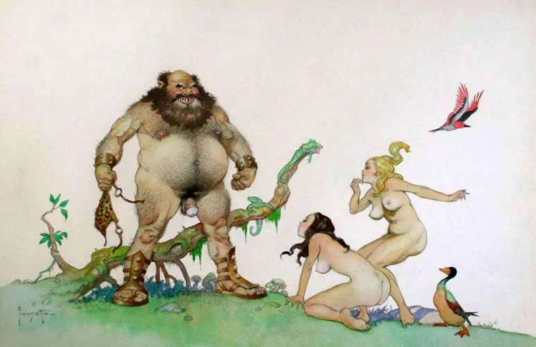 Thumbnail Frank Frazetta Beauties and the Beast: A VintageSmut Chronicle by UncleSquiffy