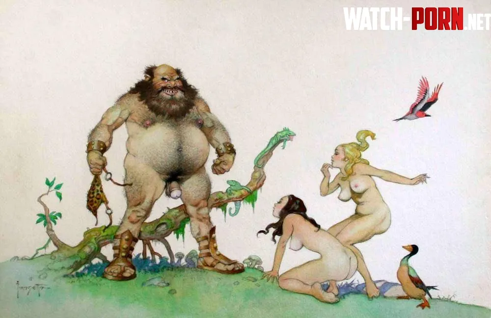 Frank Frazetta  Beauties and the Beast by UncleSquiffy