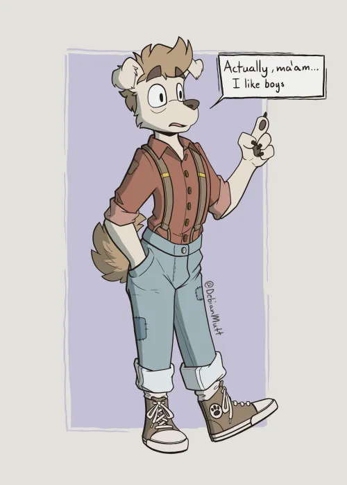Thumbnail Liking Guys in Fandom by DebianMutt in Furry Category