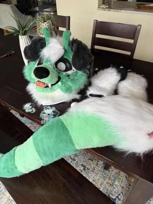 Thumbnail Alien Dog Fursuit for Sale by ClappinCow in Furry Category