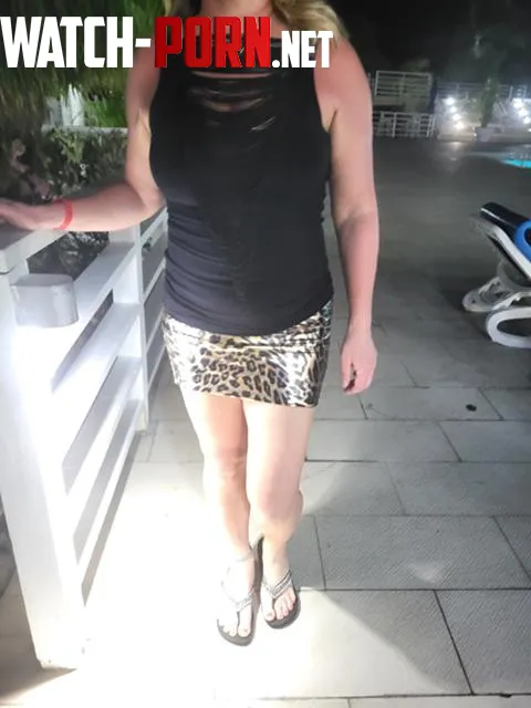 Sexy leopard leather mini skirt see through top for dinner and the show by wyckedjasmine