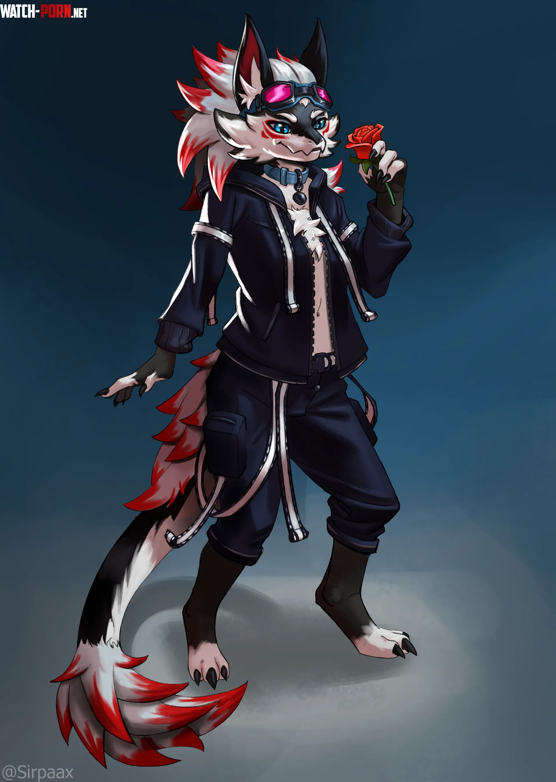 Crimson is felling romantic art by me Comms open by Sirpaax