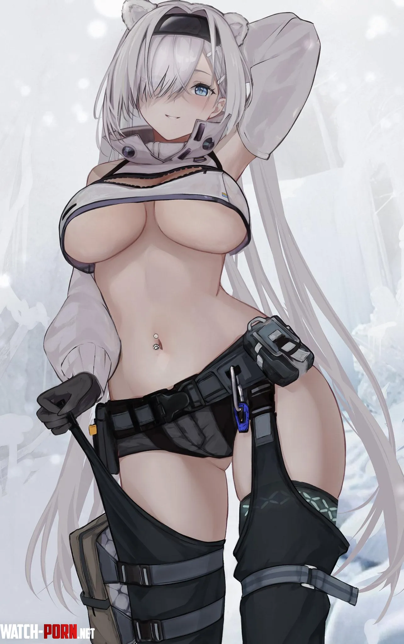 Auroras underboob and midriff by marxsander2016