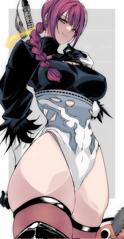 Thumbnail Seductive Rule34 Artistry of 2BMakima in Chainsaw Man