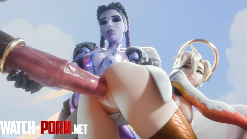 Widowmaker teaching Mercy Overwatch fraxxlr by FINALheartless777