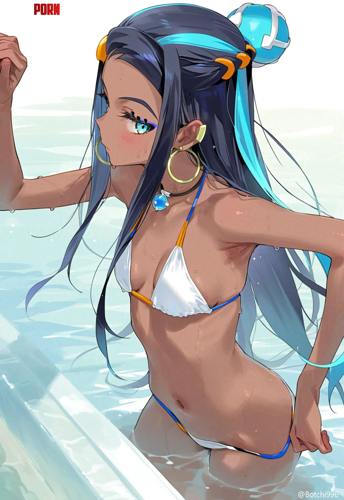 Swimsuit Nessa Pokemon by Silent_Steak_9540