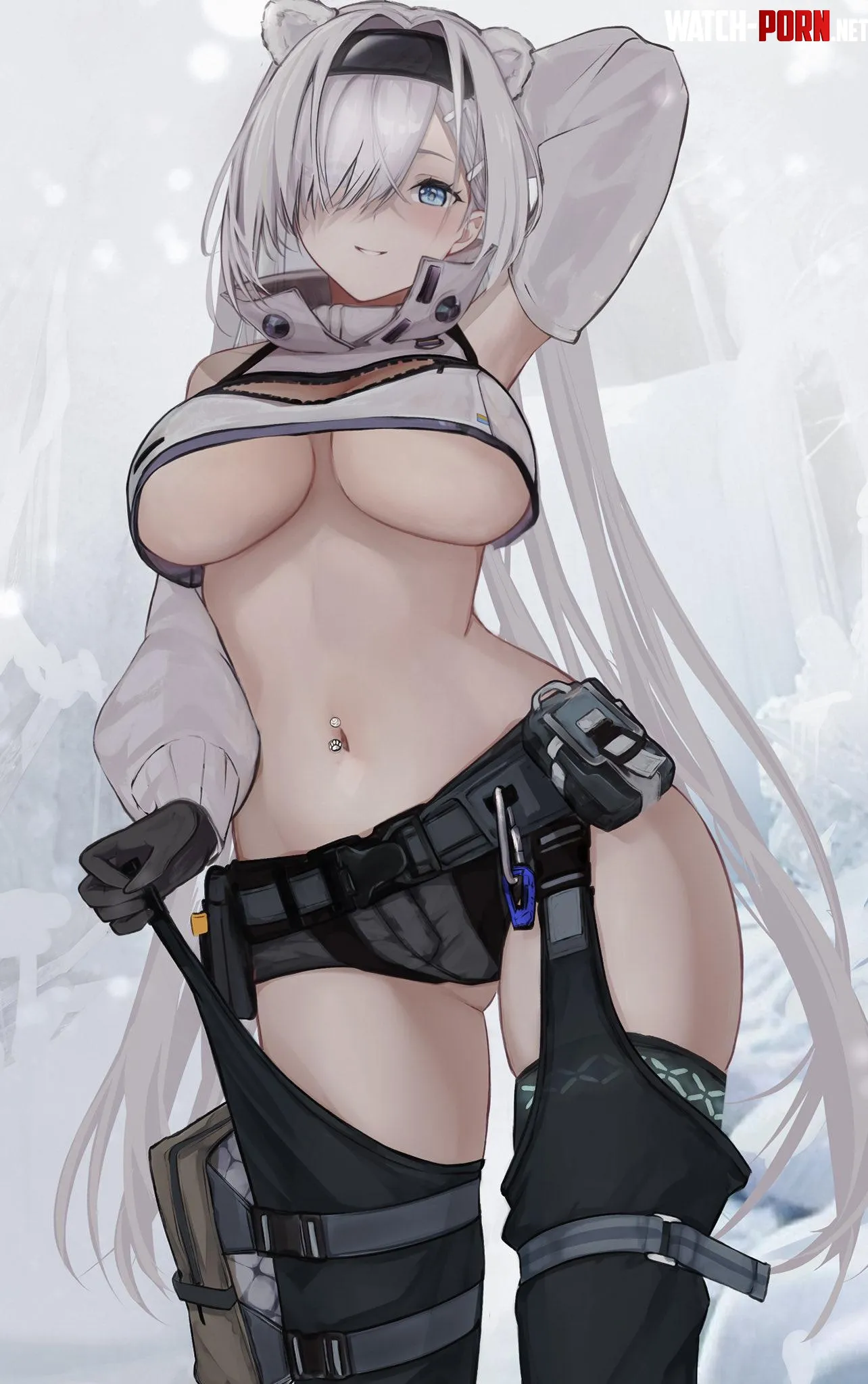 Auroras underboob and midriff by marxsander2016