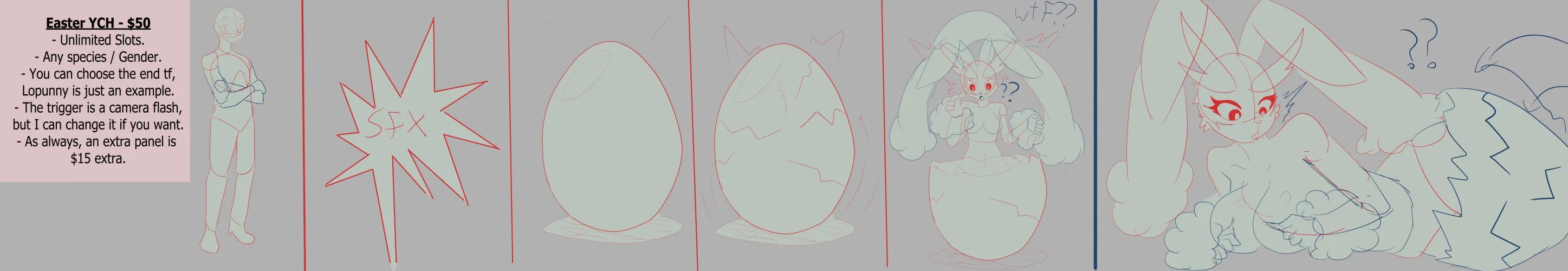 Thumbnail Easter Egg Transformation: Ych Journey with CupcakeHuge9480 | transformation