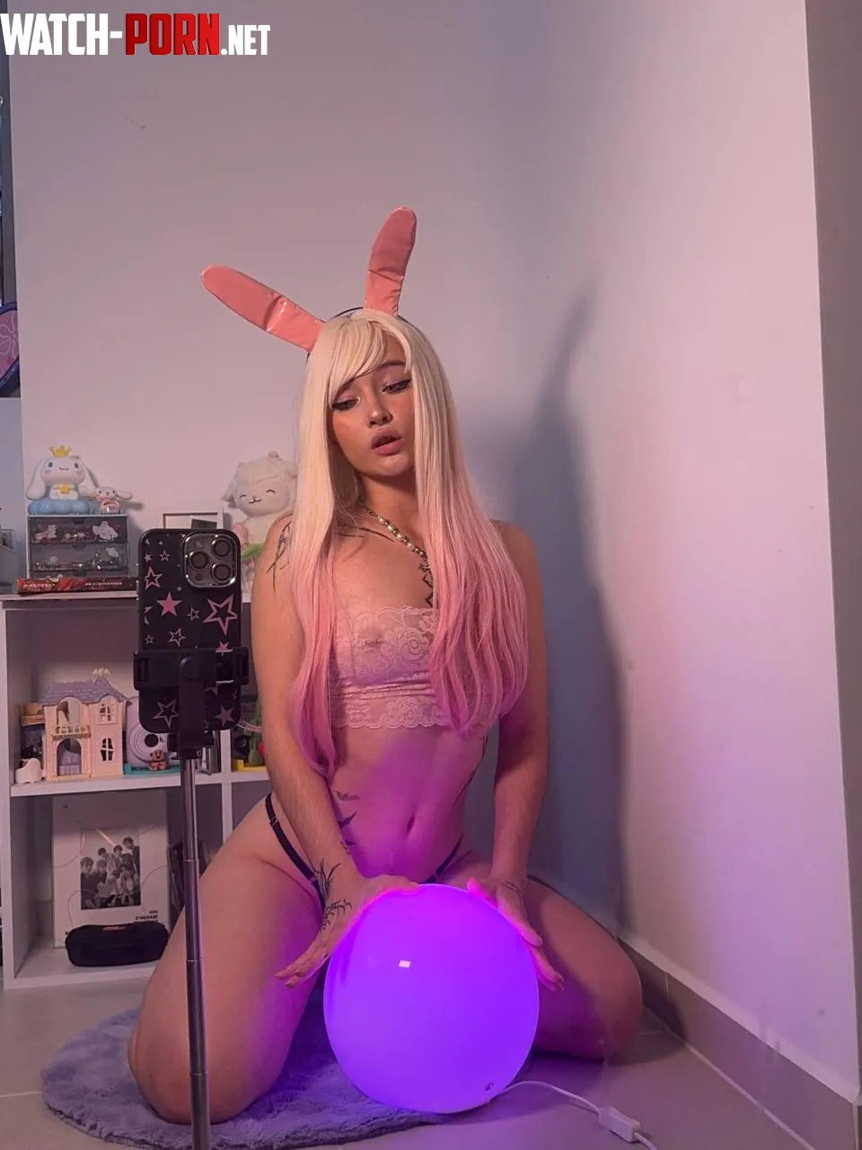Pop my little bunny balloon Master and impregnate me by Chacha_Atcha