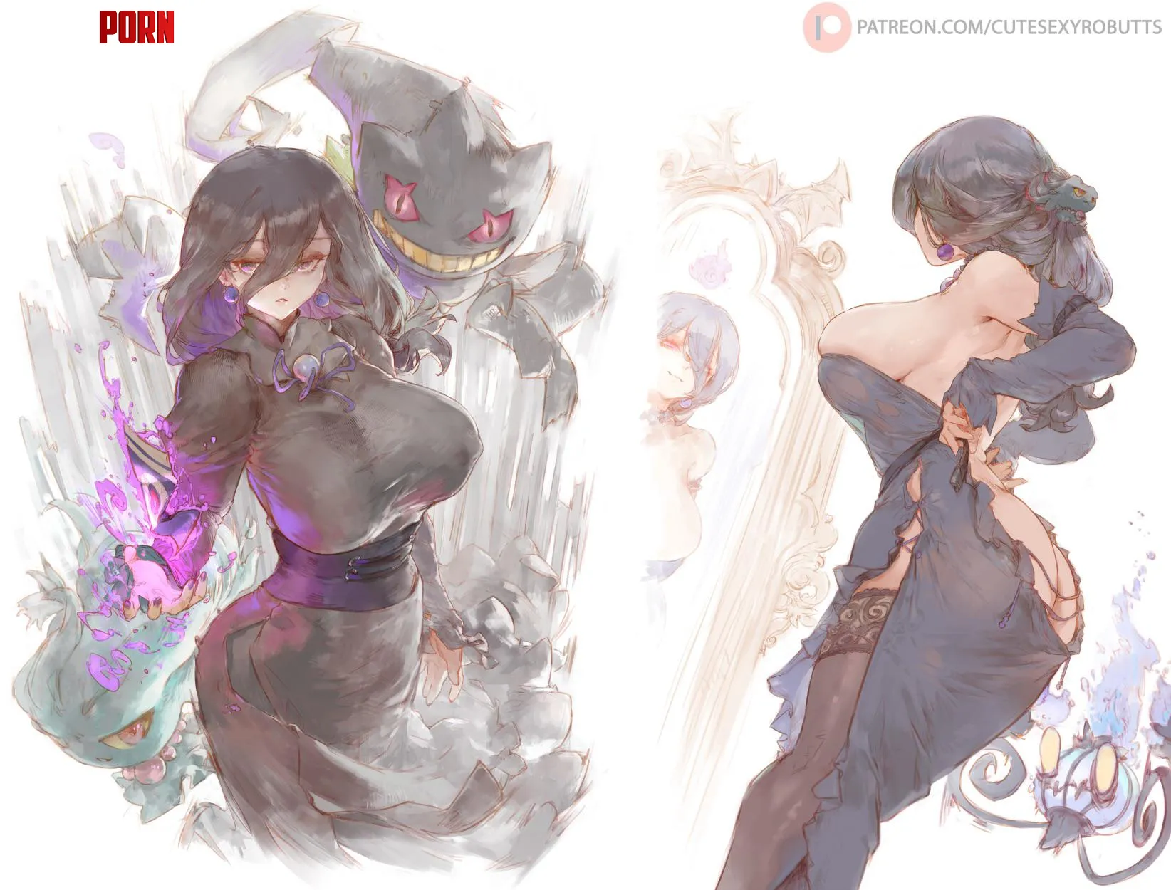 Mommy Hex Maniac cutesexyrobutts Pokemon by Silent_Steak_9540