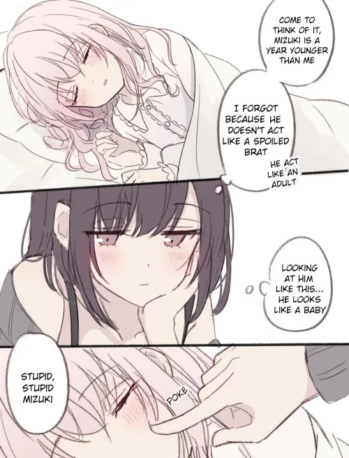 Thumbnail Sleeping Mizuki Art by smolbaka | CuteTraps Category