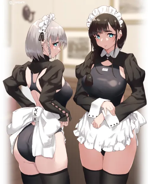 Thumbnail A_MASSIVE_PERVERT's Playful Scene: Swimming Maids Delight | animebodysuits