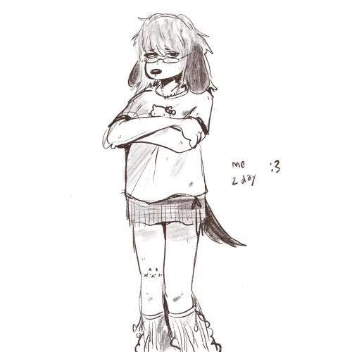 Thumbnail Discover 'Me and My Fit Today Sketch' by p1geonkid in the Furry Category