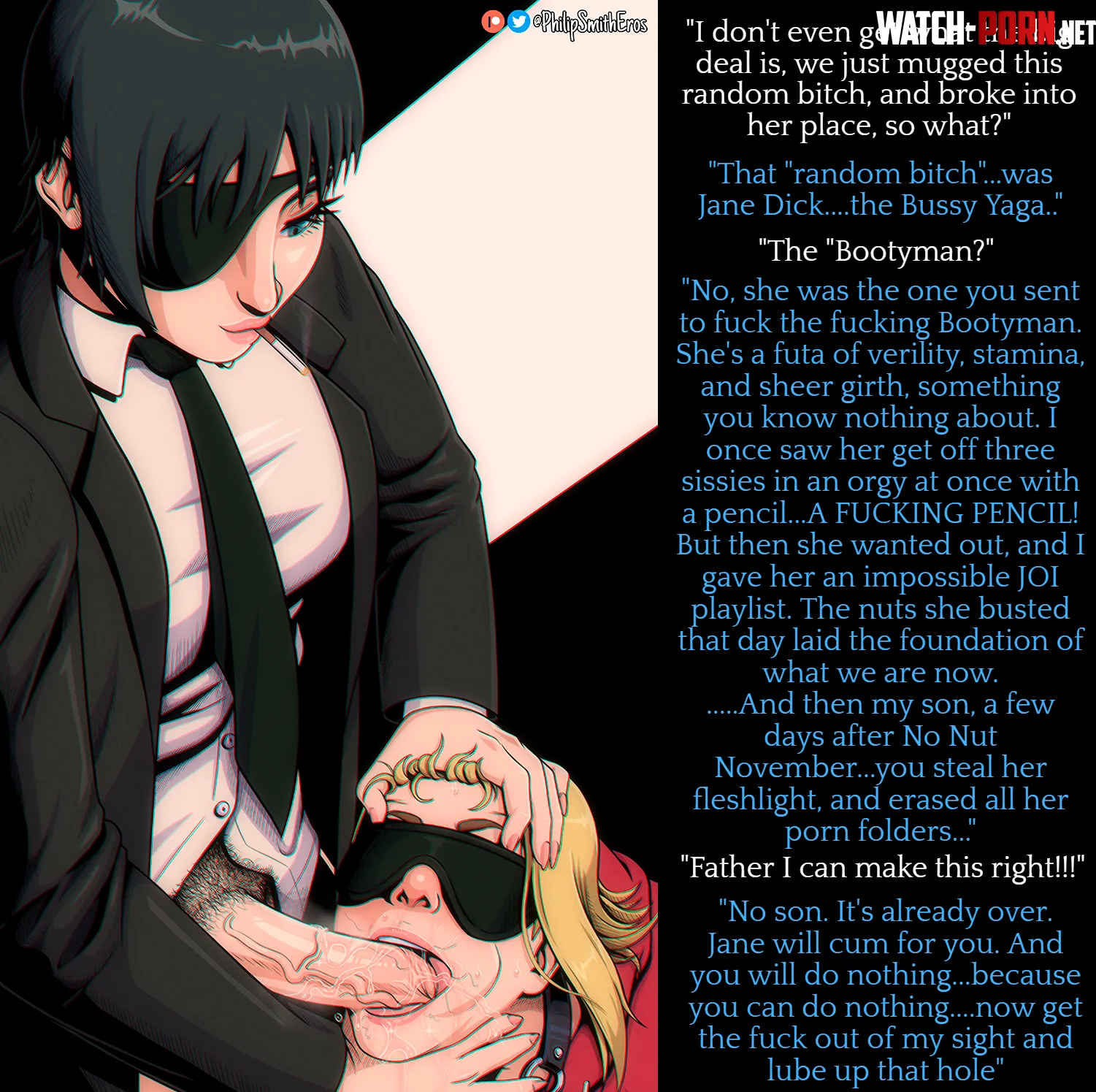 Jane Dick Parody NonCon Futa on Male Futadom Artist Philipsmitheros by K-tonbey
