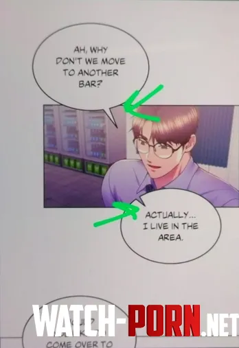 LF Color Source Ah why dont we move to another bar Actually I live in the area Would you like to come over to brown hair glasses blue shirt by Ageriovo