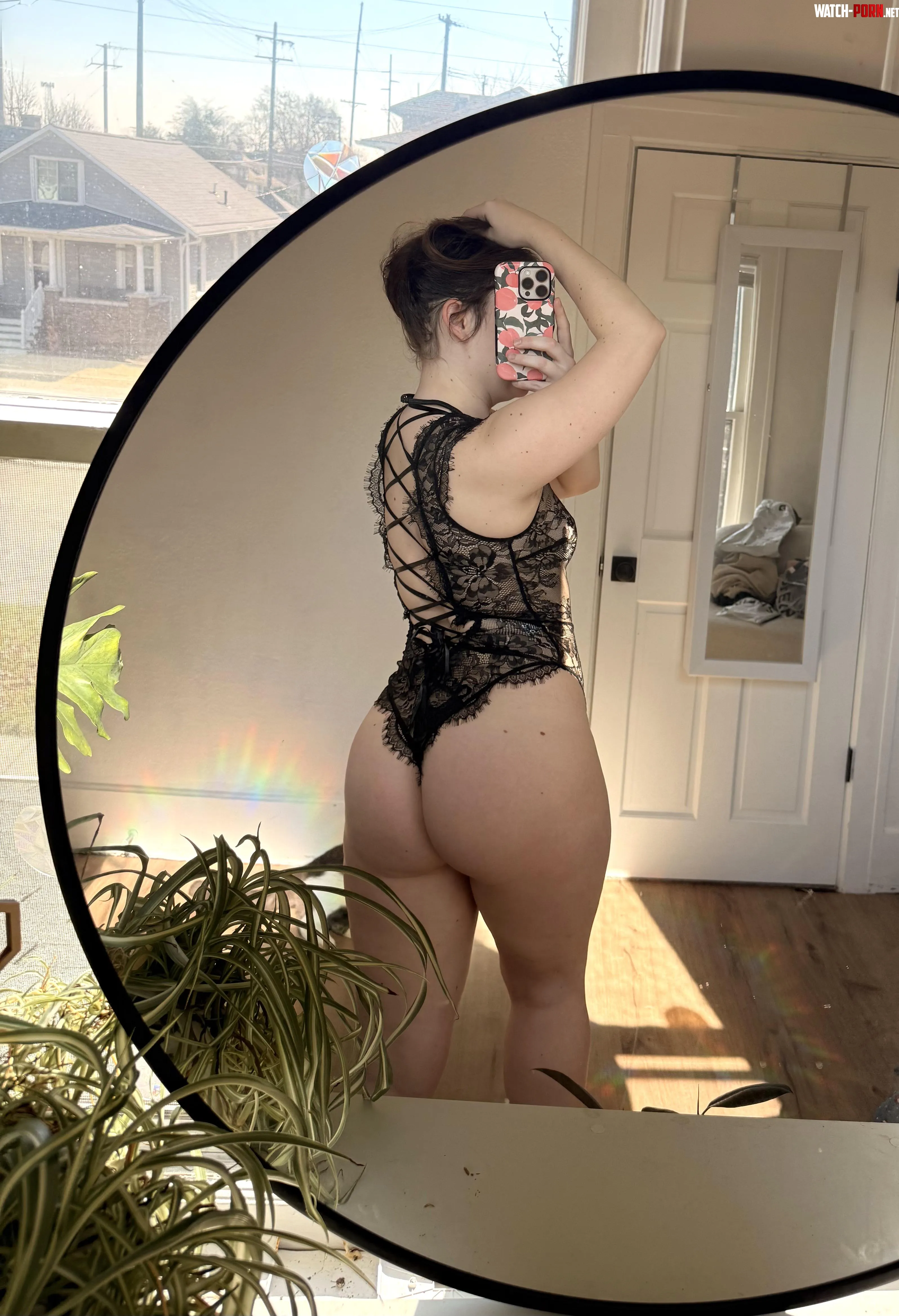 Showing off the new lingerie  by peachdelightt