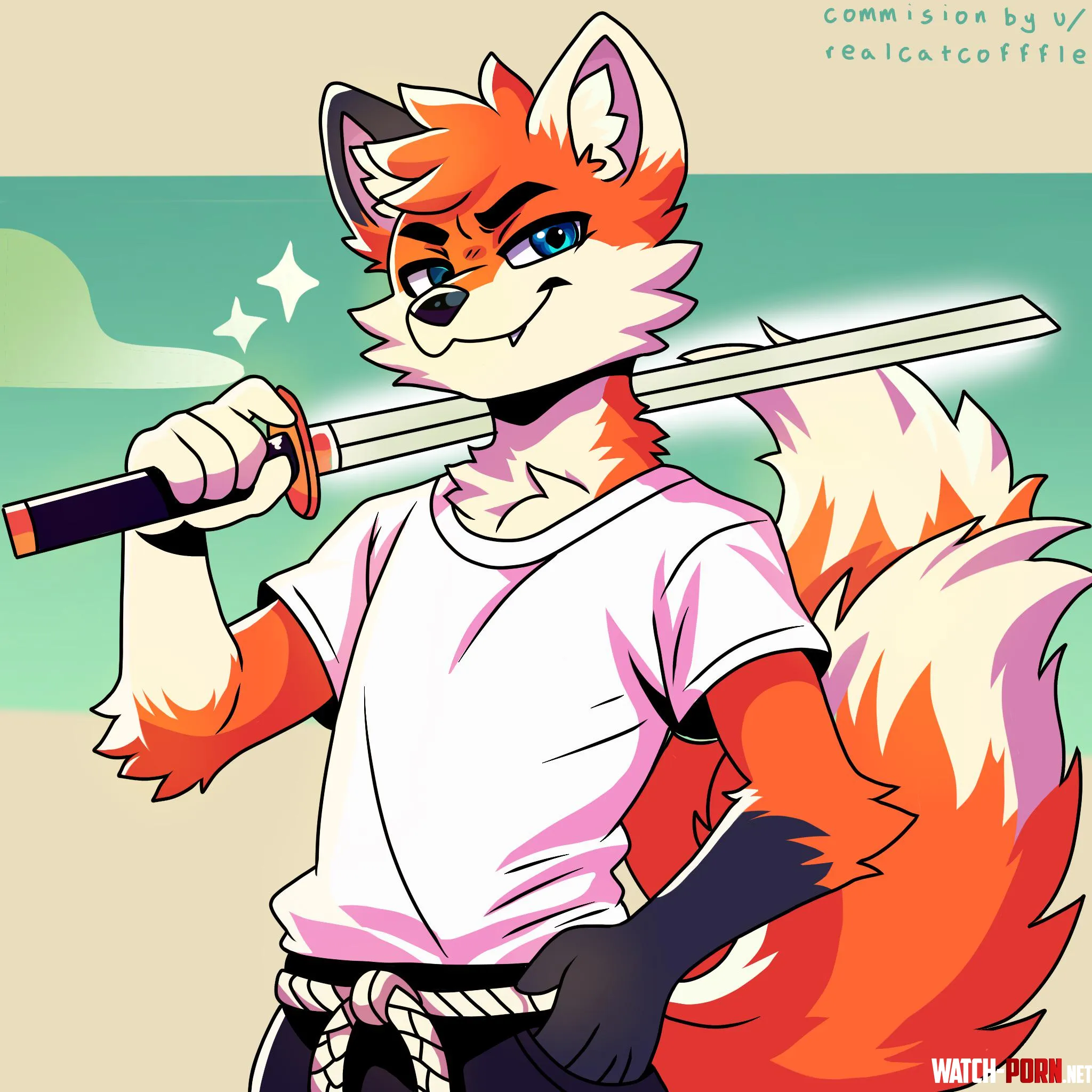 COM silly fox for daemoncool on discord by realcatcoffle