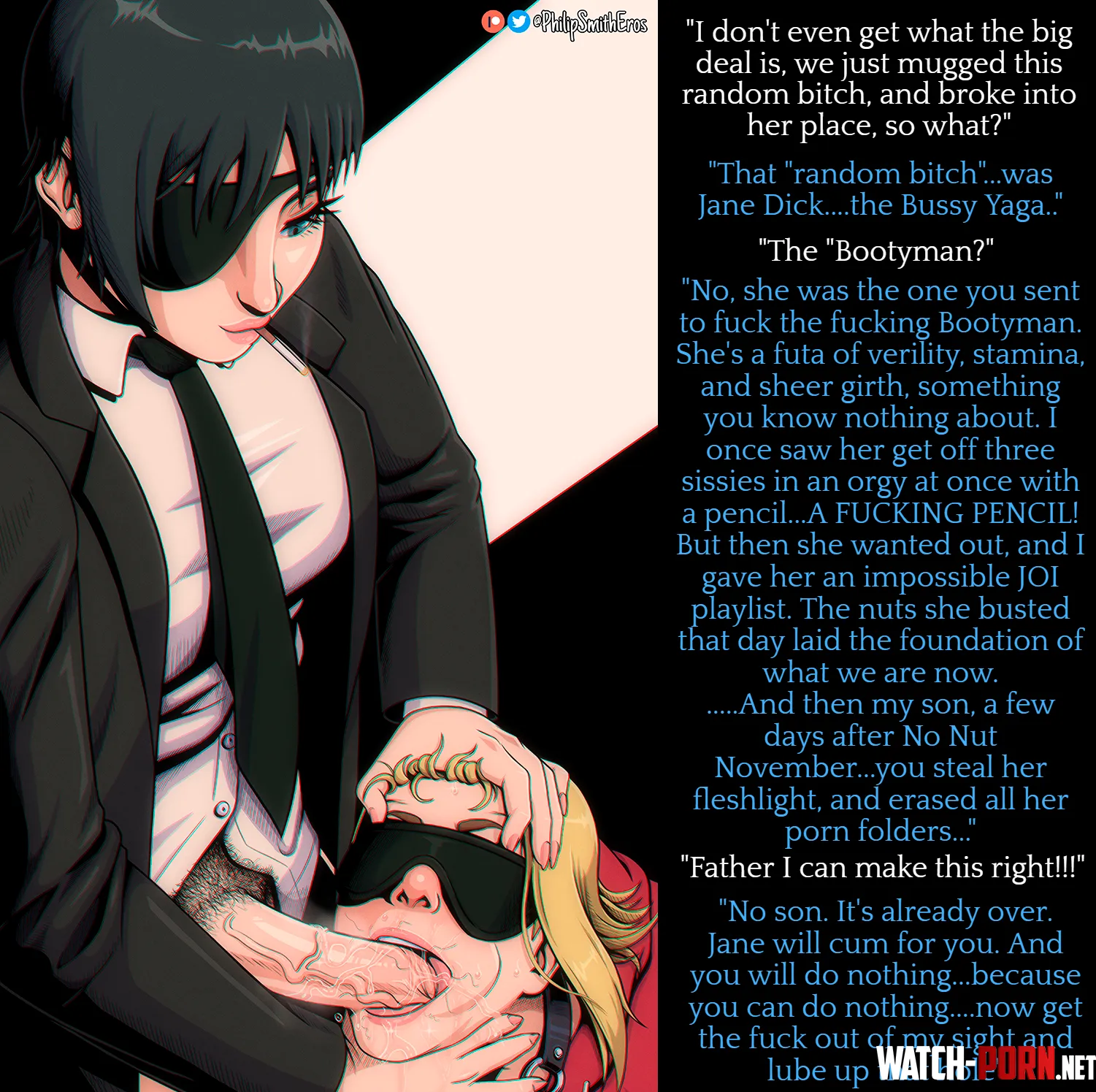 Jane Dick Parody NonCon Futa on Male Futadom Artist Philipsmitheros by K-tonbey