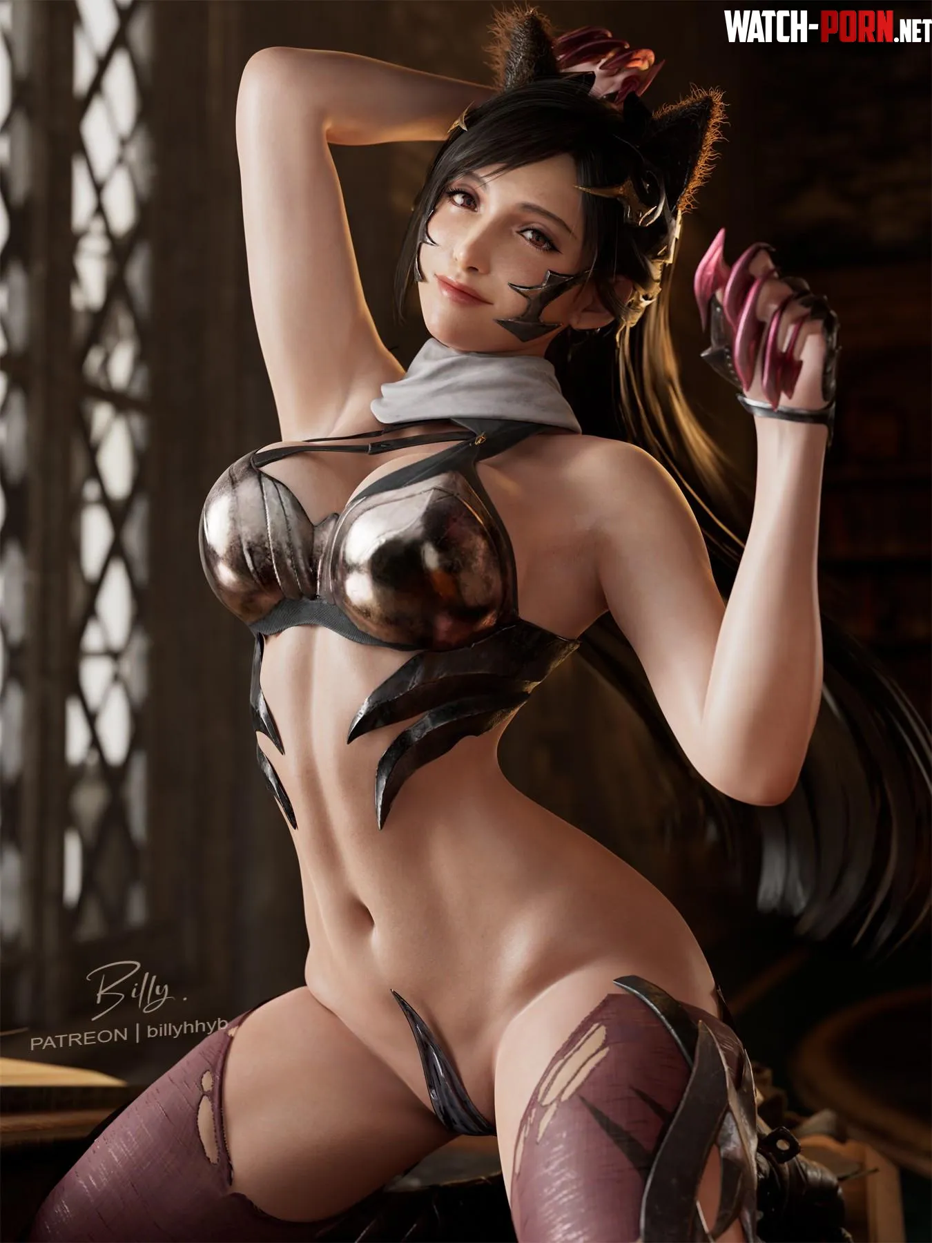 Tifa Lockhart  Cat Tifa is in heat Billy billyhhyb Final Fantasy VII by gifsundgirls