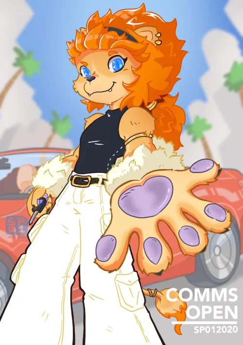 Thumbnail Let's Take a Ride with New Artwork by Sp012020 in the Furry Realm