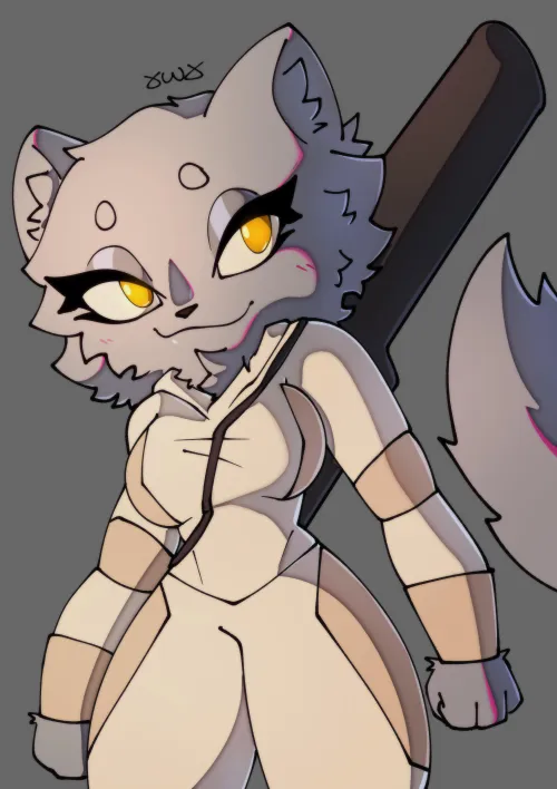 Thumbnail Meet Anastasia: Your Local Assassin as Depicted by XwX-art in Furry