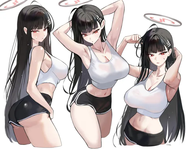 Thumbnail Rio Tsukatsuki Blue Archive by kitten_bb- | pantsu category