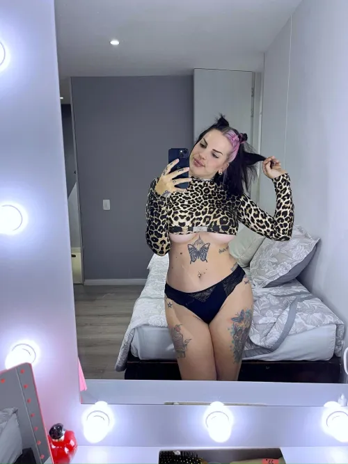 Thumbnail Curvy Dreams: A Sexy Kitty on the Bed by ottaviia