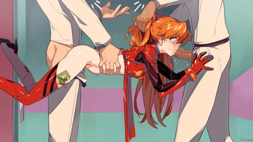 Thumbnail Asuka Langley Soryu Doing Some Elevator Service: Aseiusx Neon Genesis Evangelion | E_dl0co36