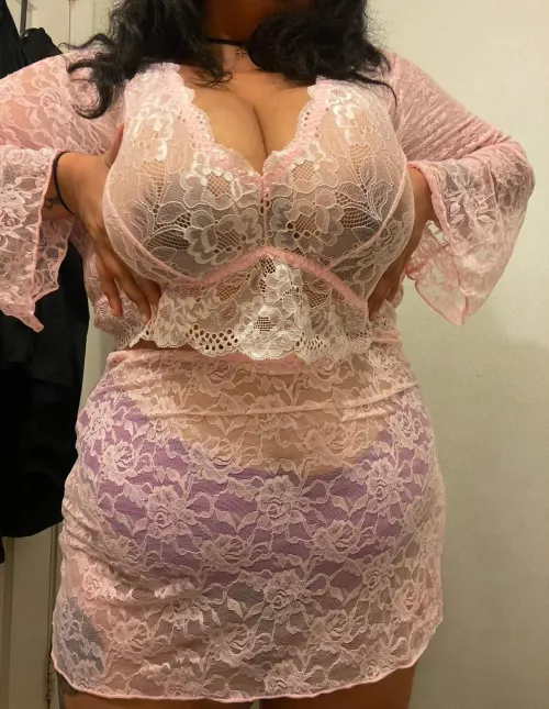 Thumbnail sluttychinesefood's Revealing Lacey Display: Chubby Category Confession