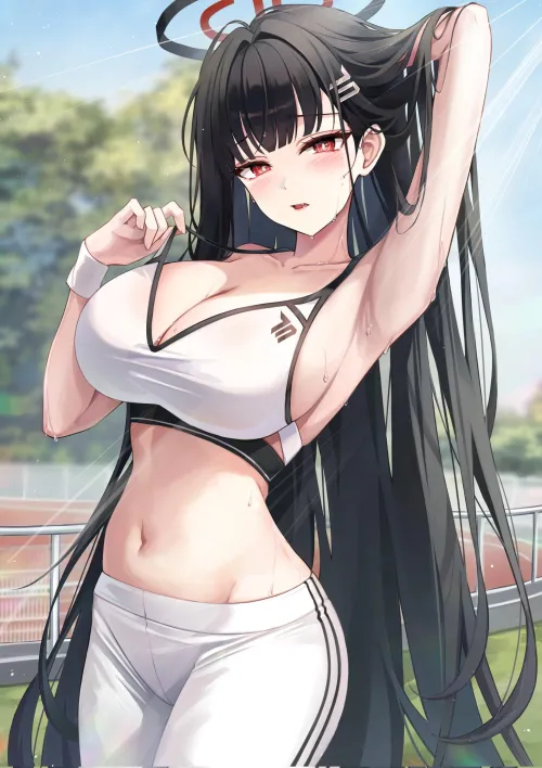 Thumbnail Rio Tsukatsuki Blue Archive | Dive into animearmpits