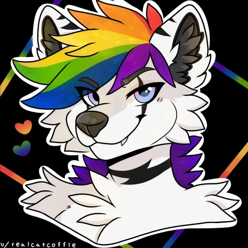 Thumbnail Rainbow Pup COM by Realcatcoffle | Furry Category