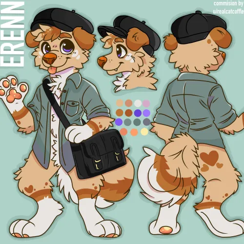 Thumbnail Ref Sheet for Kyserenn on Discord in the Furry Category by realcatcoffle