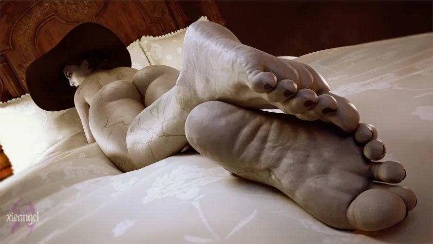 Thumbnail EroMestre Explores Foot Fetish in Alcina Dimitrescu XieAngel Resident Evil