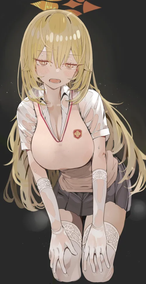 Thumbnail Sweaty Misaki in Toaru Majutsu no IndexToaru Kagaku no RailgunBlue Archive by llamanatee | BigAnimeTiddies