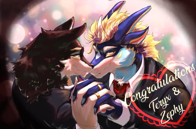 Thumbnail Capturing Post 'I Do' Moments in Furry Illustration by Efficient_Bake_8249