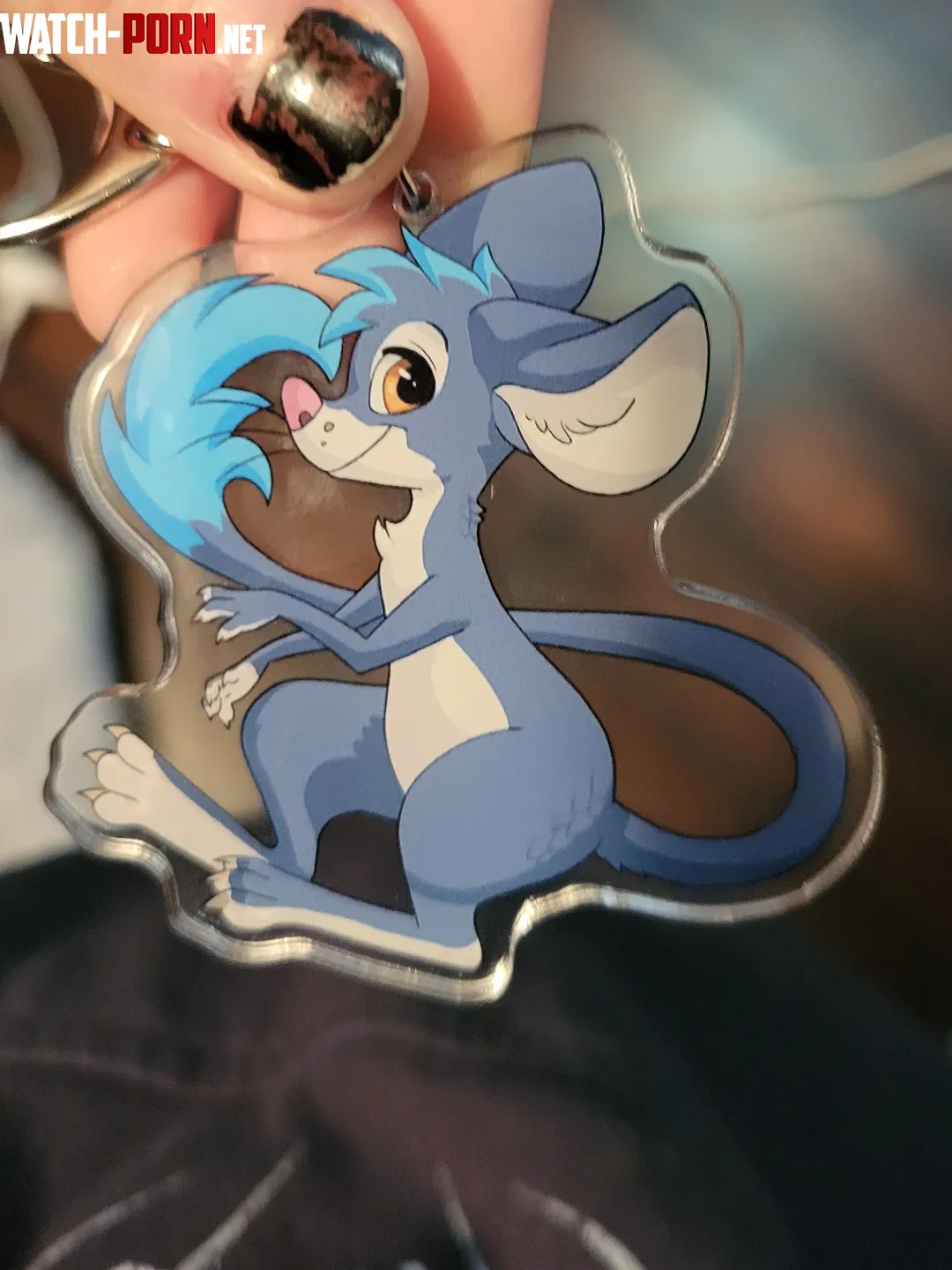 Reposting furry keychain at thrift by D1SB3L13FS