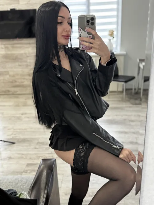Thumbnail Attracting Attention: Leather Jacket Adventures by cathetine_kitty