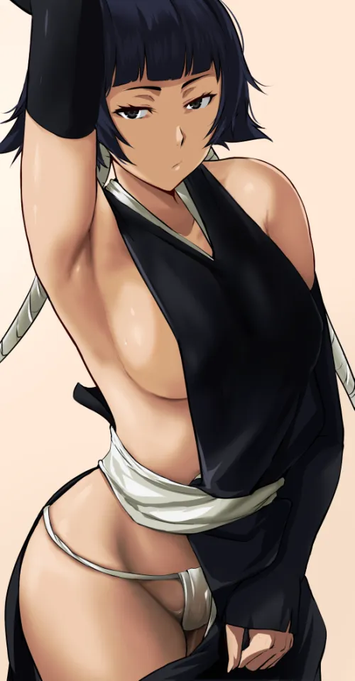 Thumbnail Unveiling Soifon's Smooth Armpussy in the Anime World