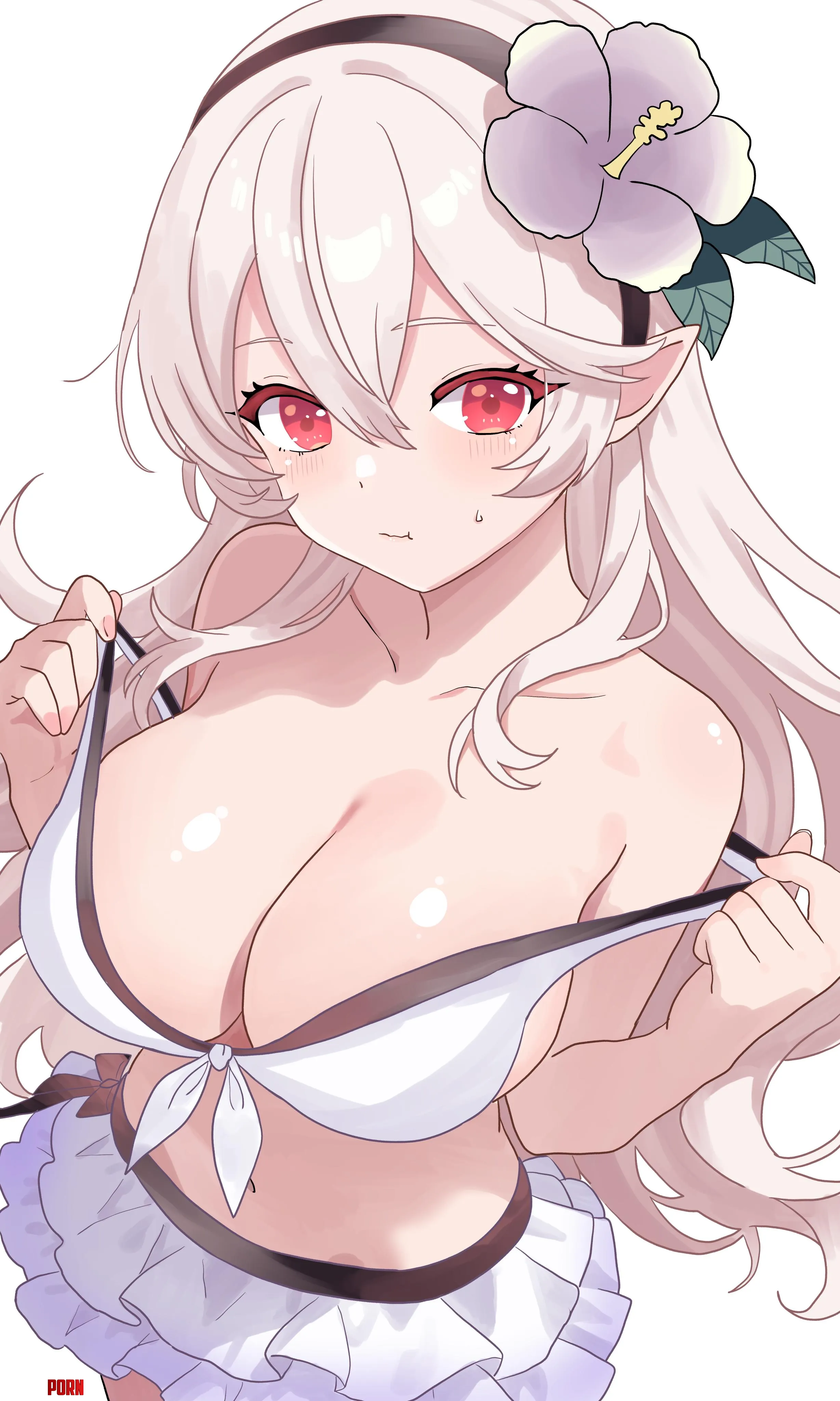 Corrin about to reveal her boobs by marxsander2016