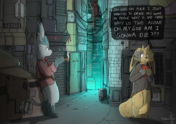 Thumbnail Dealing with Unwelcome Company by TungstenEevee | Furry
