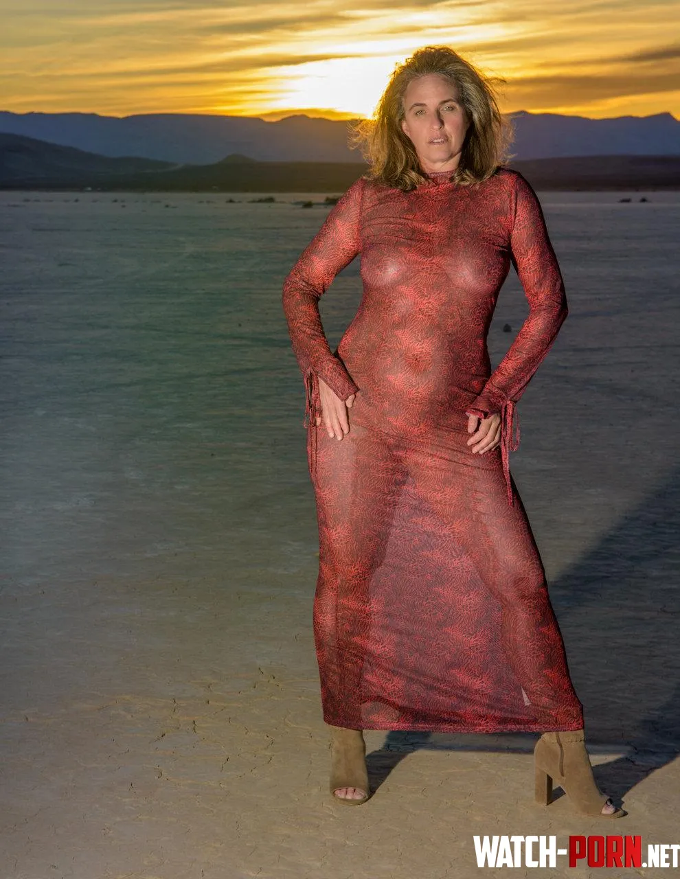 A sheer dress at sunset by CountryGirlMILF